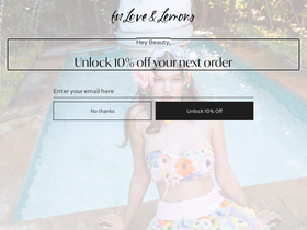 'forloveandlemons.com' screenshot