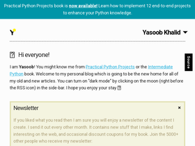 'pythontips.com' screenshot