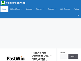 'tricksrecharge.com' screenshot