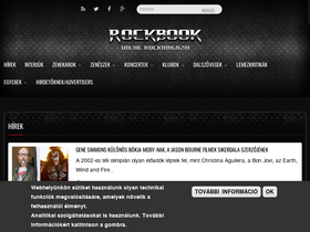 'rockbook.hu' screenshot