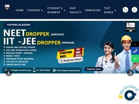 'toppersacademy.app' screenshot