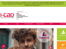 'i-cad.fr' screenshot