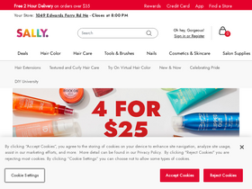 'sallybeauty.com' screenshot