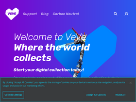 'veve.me' screenshot