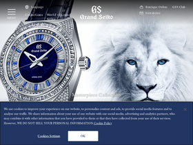 'grand-seiko.com' screenshot
