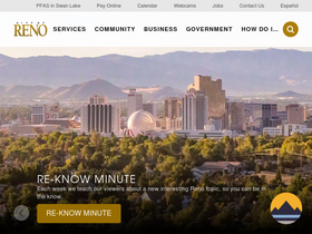 'reno.gov' screenshot