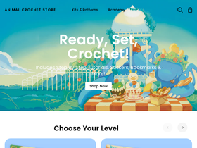 animalcrochetstore.com homepage screenshot