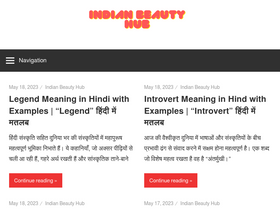 'indianbeautyhub.com' screenshot