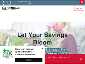 'firstalliancecu.com' screenshot