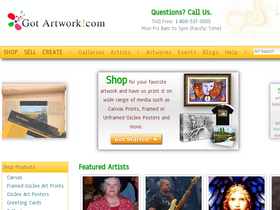 'gotartwork.com' screenshot