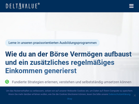 'deltavalue.de' screenshot