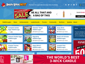 'angrybirdsnest.com' screenshot