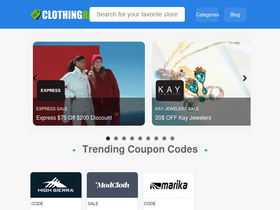 'clothingrac.com' screenshot