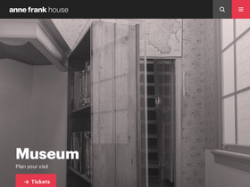 'annefrank.org' screenshot