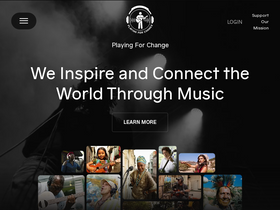 'playingforchange.com' screenshot