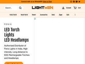 ledflashlight.in homepage screenshot