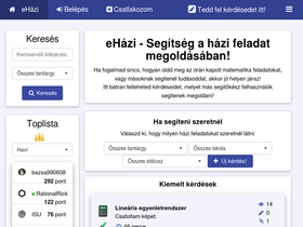 'ehazi.hu' screenshot