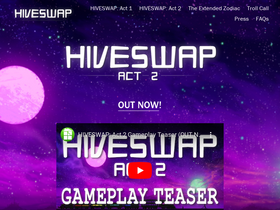 'hiveswap.com' screenshot