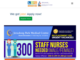 'lbsrecruitment.com.ph' screenshot