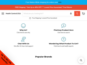 'healthcentralusa.com' screenshot