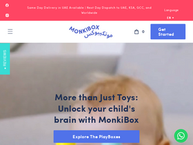 MonkiBox website screenshot