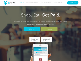 'gigspot.com' screenshot