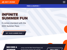 'skyzone.com' screenshot
