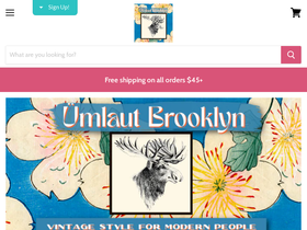 umlautbrooklyn.com homepage screenshot