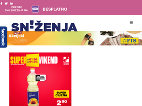 'snizenja.ba' screenshot