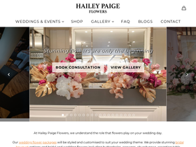 haileypaigeflowers.com.au homepage screenshot