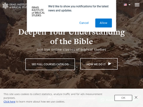 'israelbiblicalstudies.com' screenshot