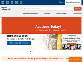 'salvagesale.com' screenshot