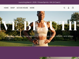 altuvawellness.co homepage screenshot