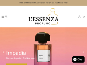 lessenzaprofumo.com homepage screenshot