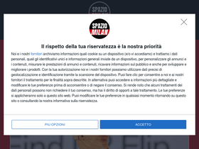 'spaziomilan.it' screenshot