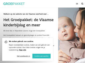 'groeipakket.be' screenshot