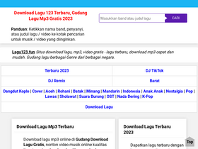 'lagu123.fun' screenshot