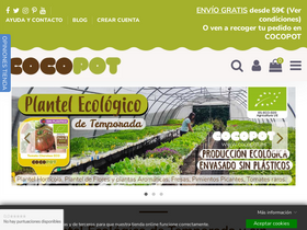 'cocopot.es' screenshot
