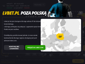 'lvbet.pl' screenshot