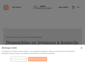 'tartes.be' screenshot