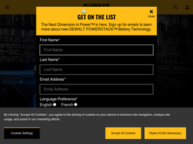 'dewalt.ca' screenshot