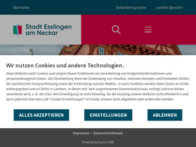 'esslingen.de' screenshot