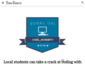 'thetimestribune.com' screenshot