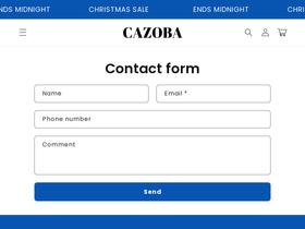 Cazoba website screenshot