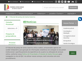 'tjsc.jus.br' screenshot