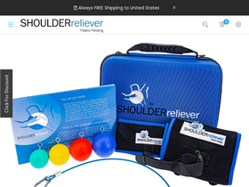 Shoulderreliever website screenshot