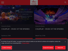 'principalitystadium.wales' screenshot