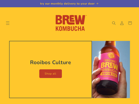 brewkombucha.co.za homepage screenshot