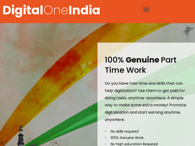 'digitaloneindia.com' screenshot