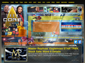 'trekcore.com' screenshot